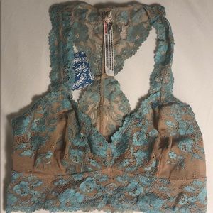 Free People Wild Roses Racerback Lace Bralette